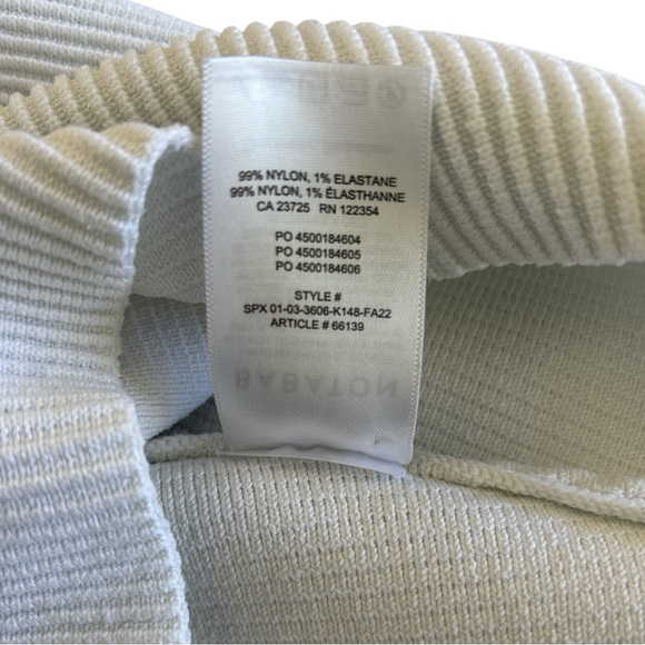 Aritzia Babaton Sculpt Knit Squareneck Cropped Tank Top Off-White Size M - Picture 6 of 6